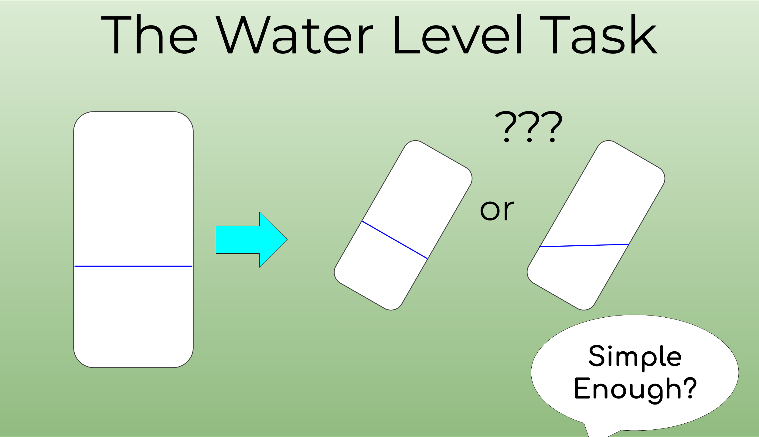 What Is The Water Level Task & What Does It Say About Intelligence?