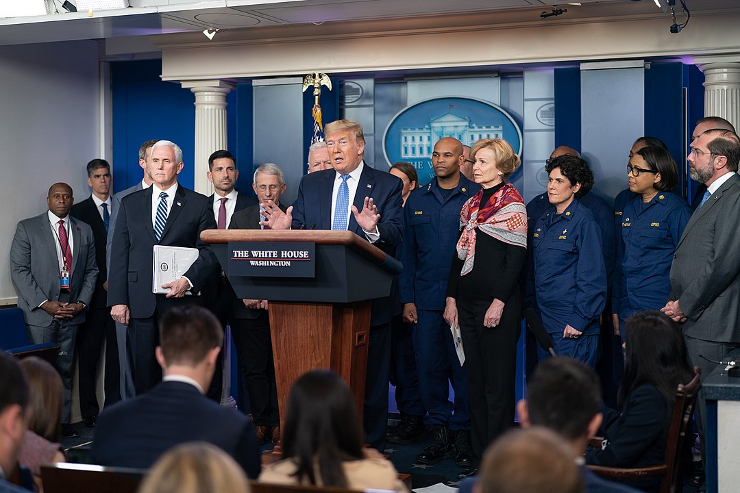 President Trump holds a press conference at the White House