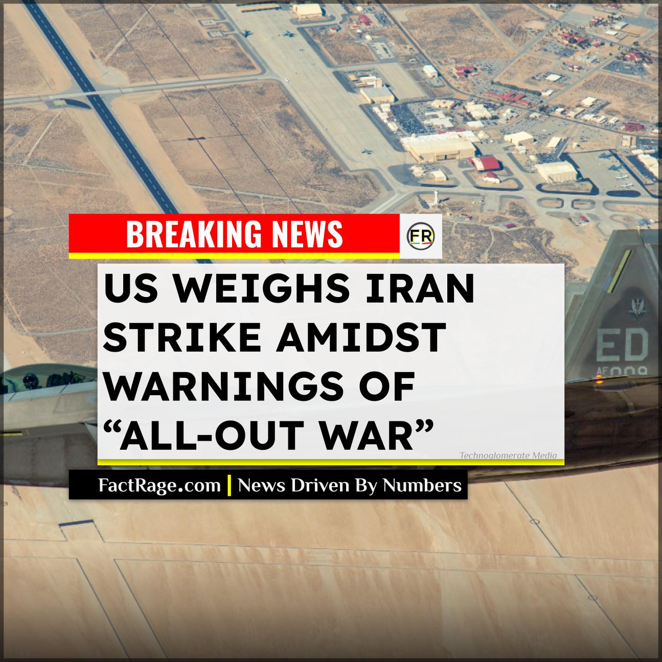 Amid escalating threats, the U.S. is reportedly making operational plans for a potential strike on Iran