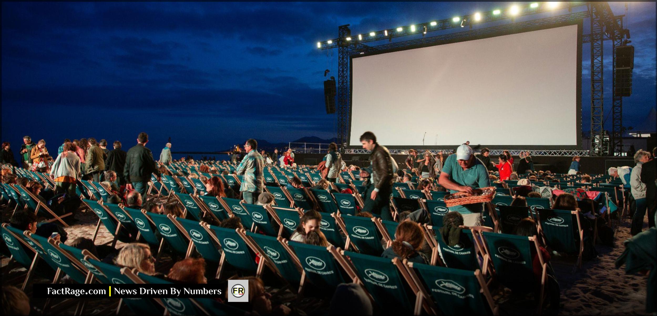 A movie screening
