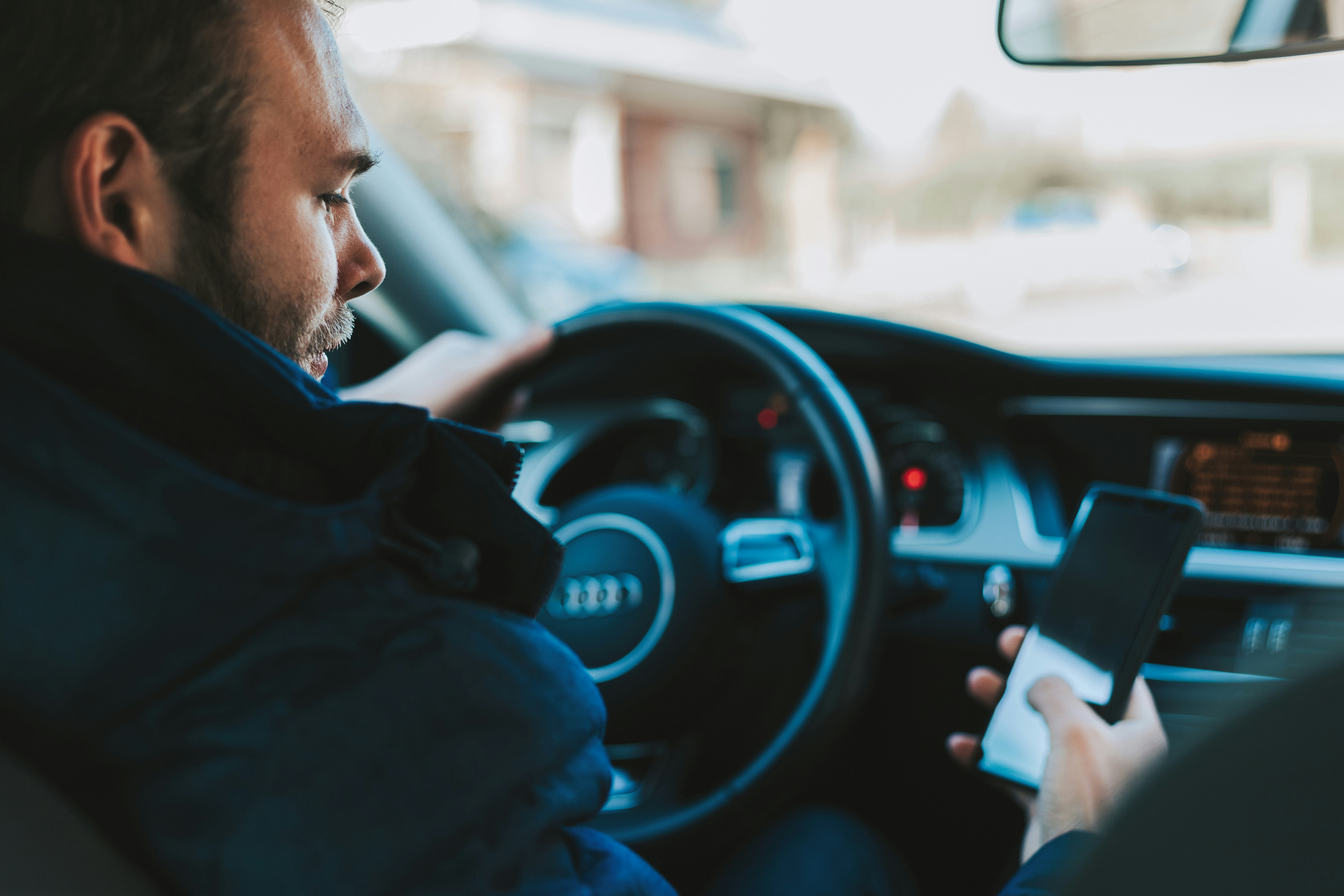 A distracted driver