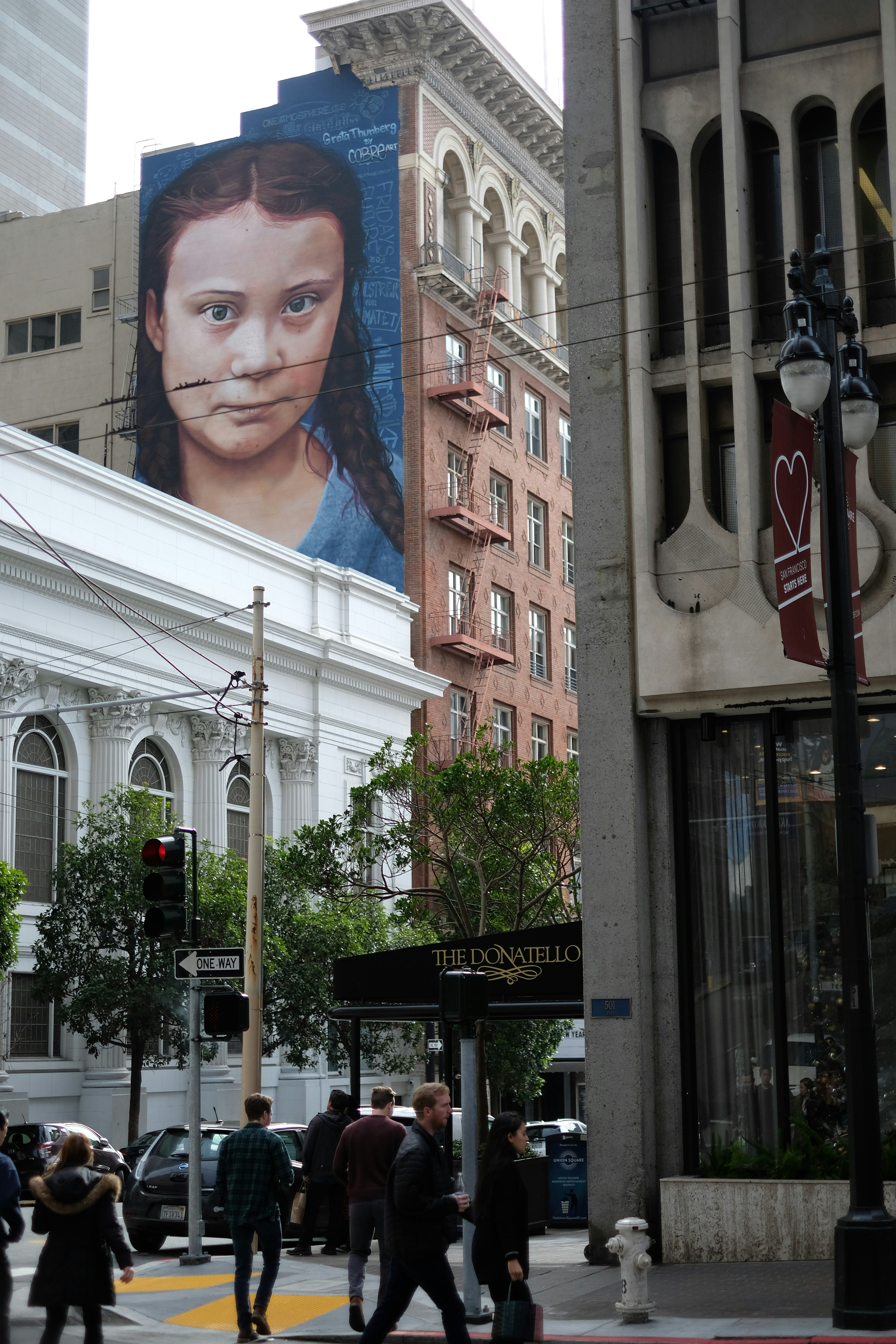 Mural of Greta Thunberg