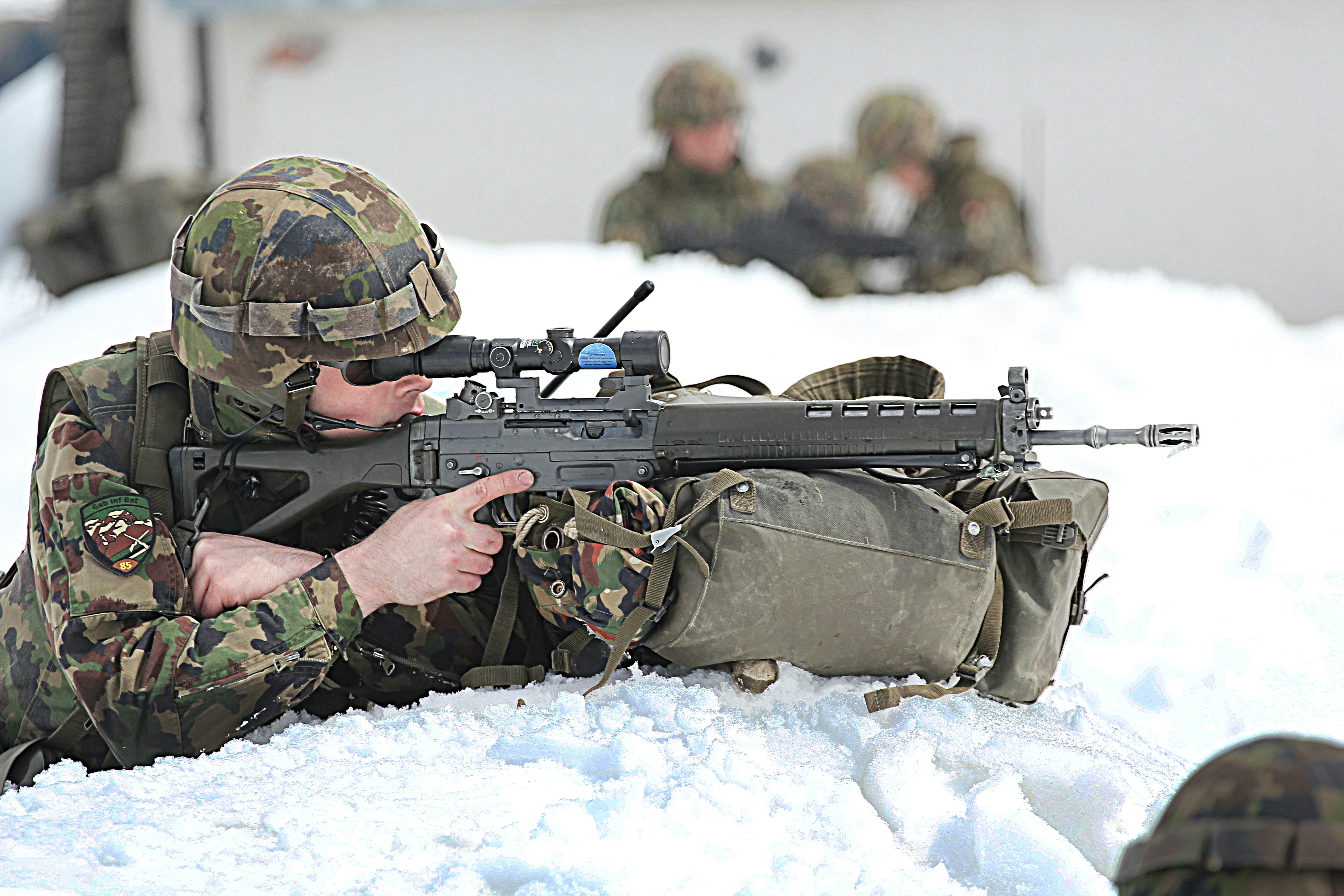 European Troops Training In Winter